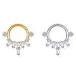 Argola Titânio Com Pedras/TAL395