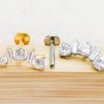 Labret Com Pedras Titânio/DS402