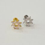 Labret  Titânio Flor com Zircônias/DS415