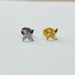 Brinco Titãnio Flor 4 Pétalas/TE436