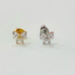 Brinco Borboleta Asa Coração Titânio/TE430