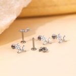 Piercing Labret Aço Flor com Galho/A737 - Imagem 5