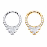 Piercing Argola Titânio Com Pedras/TAL400