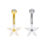 Piercing Umbigo Titânio Flor/T617