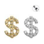 Piercing Labret Titânio Cifrão /T608