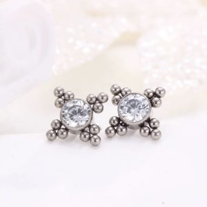 Labret Titânio Base Bolinha/T639