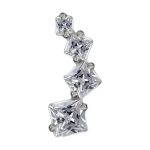 Piercing Lbaret Titânio 4 quadrados/T660