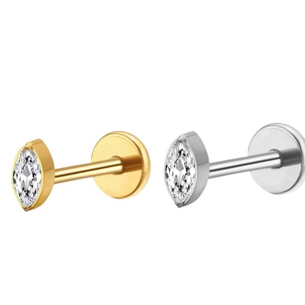 Piercing Labret Titânio Oval/T647 - Imagem 1