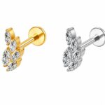 Piercing Labret Titânio Folha/T653