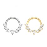 Piercing Argola Titânio com Zirconias/T686