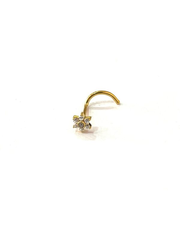 Piercing Nostril Titânio Flor 6 Pétalas /T692 - Imagem 1