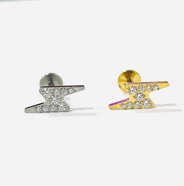 Piercing Labret Titânio Raio/T656 - Imagem 1