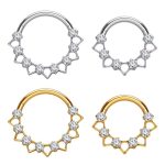 Piercing Argola Titânio Zircônia Cravejada/T699