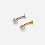 Piercing Banana Floating Titânio Zircônia/T711