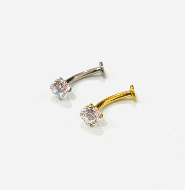 Piercing Banana Floating Titânio Zircônia/T711 - Imagem 1