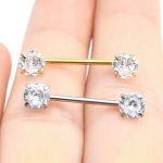 Piercing Mamilo Titânio Zirconia Redonda/TM393 - Imagem 6