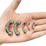 Piercing Barbell Curvo Alargador Titânio Rosca Interna /T747 - Imagem 5