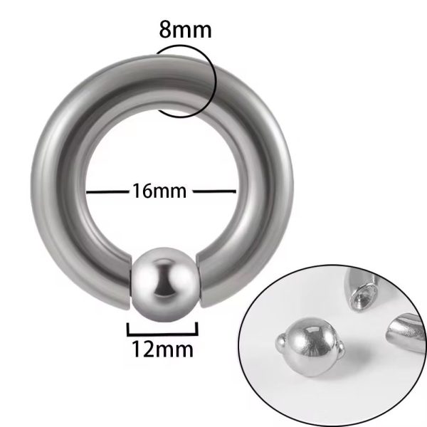 Piercing Captive Alargadora Titânio/T749 - Imagem 3