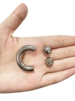 Piercing Ferradura Alargadora Titânio Rosca Interna/T748 - Imagem 10