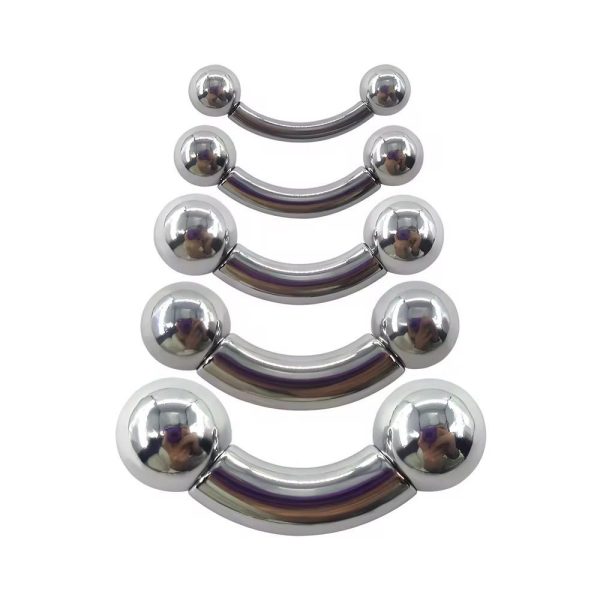 Piercing Barbell Curvo Alargador Titânio Rosca Interna /T747 - Imagem 11