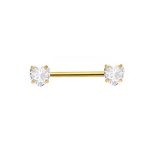 Piercing Mamilo Titânio Zircônia Coração/TM392 - Imagem 5