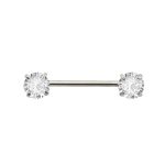 Piercing Mamilo Titânio Zirconia Redonda/TM393 - Imagem 3