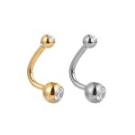 Piercing Banana Titânio Formato J Rosca Interna/T757