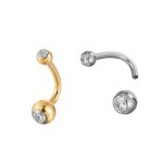 Piercing Banana Titânio Formato J Rosca Interna/T757 - Imagem 3