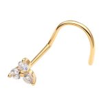 Piercing Nostril Titânio Zircônia Trinity /T758 - Imagem 3