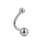 Piercing Banana Titânio Formato J Rosca Interna/T757 - Imagem 2