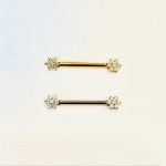 Piercing Titânio Mamilo Flor /T752