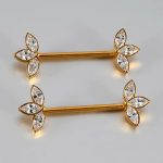 Piercing Titânio Mamilo Zircônia /T754 - Imagem 4