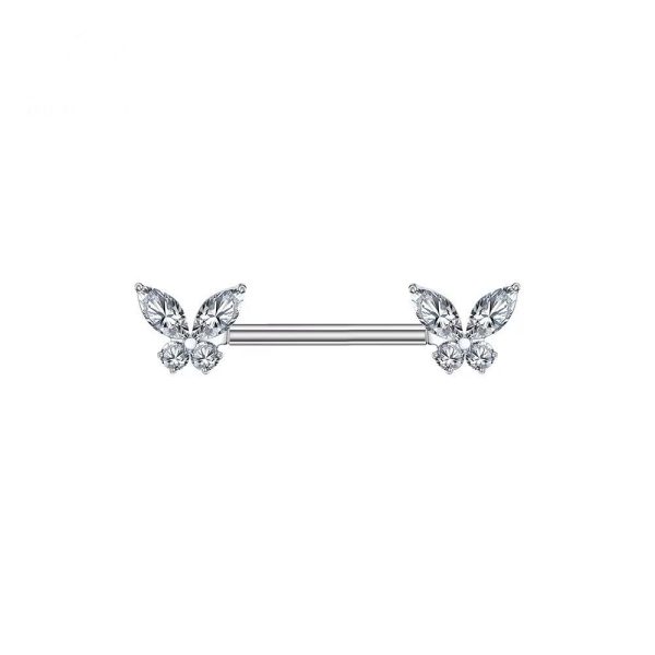 Piercing Titânio Mamilo Borboleta/T753 - Imagem 3