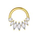 Piercing Argola Titânio Segmento Articulado Zircônia Cravejada/T770 - Imagem 6