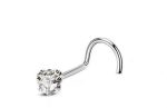 Piercing Nostril Aço Cirúrgico Coração Zirconia/A780 - Imagem 4
