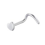 Piercing Nostril Aço Cirúrgico Coração Liso /A779 - Imagem 3
