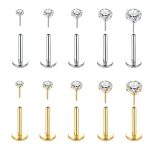 Piercing Labret Ponto de Luz com Garras Push Pin/T787