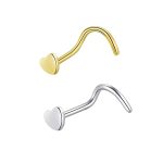 Piercing Nostril Aço Cirúrgico Coração Liso /A779