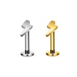 Piercing Labret Titânio Raio Liso/T077