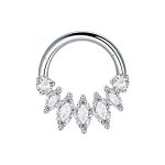 Piercing Argola Titânio Segmento Articulado Zircônia Cravejada/T770 - Imagem 5