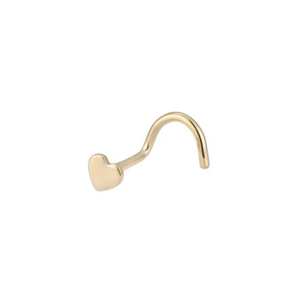 Piercing Nostril Aço Cirúrgico Coração Liso /A779 - Imagem 5
