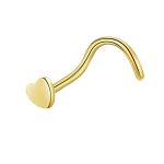Piercing Nostril Aço Cirúrgico Coração Liso /A779 - Imagem 2