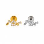 Piercing Labret Titânio Flor com Detalhes/T789