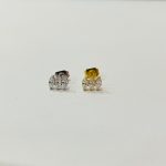 Brinco 3 Pedras Zircônia Aço/A825