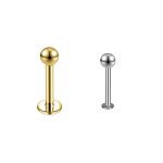Piercing Labret Titânio Básico Rosca Interna/T897