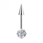 Piercing Labret Titânio para Orelha com Spiker/T888