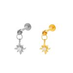 Piercing Labret Titânio com Pingente/T910