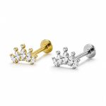Piercing Labret Titânio Cluster Coroa/T911