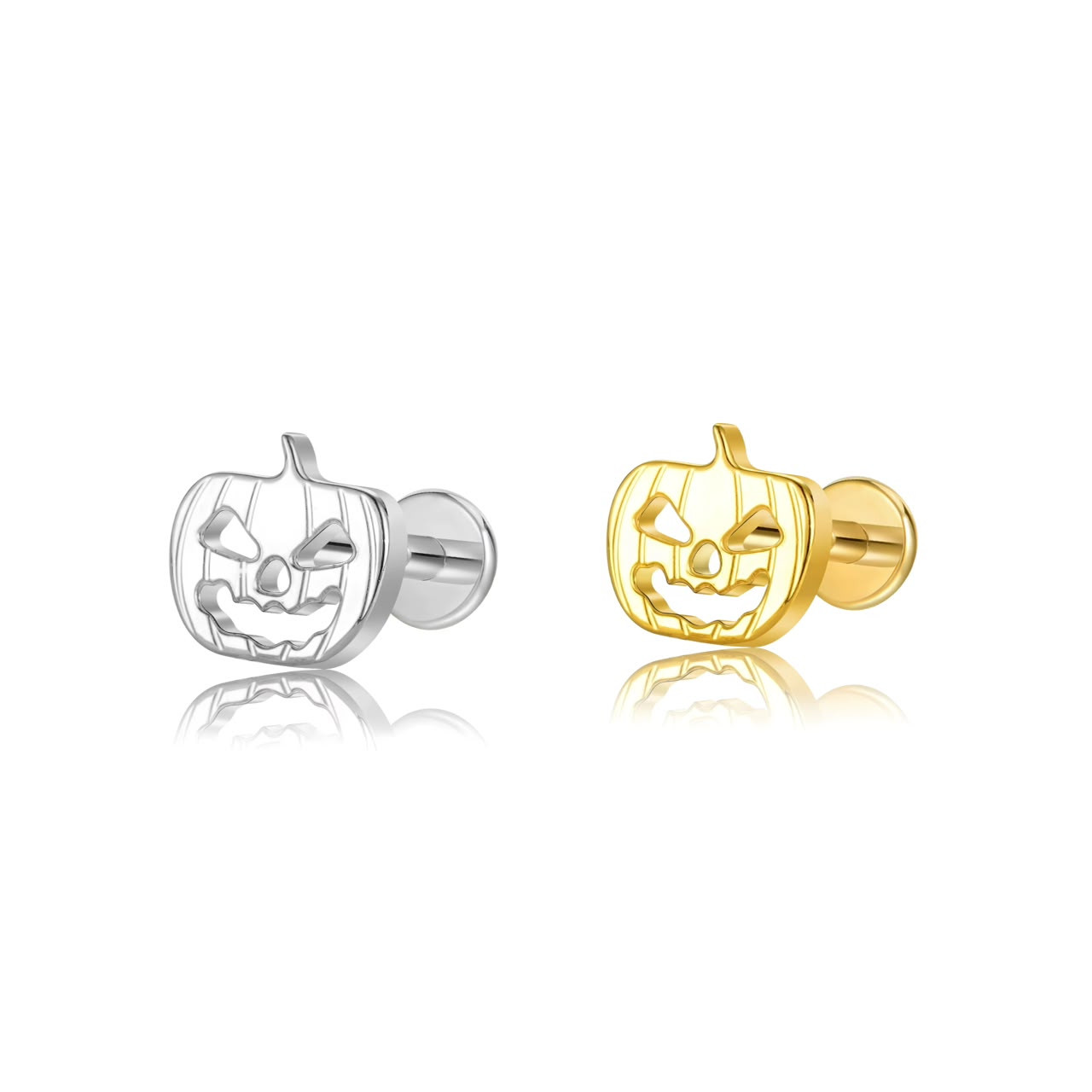WhatsApp Image 2026-06-12 at 15.37.58 Piercing Labret Titânio Halloween Jack-o'-Lanern/T628 - Imagem 1