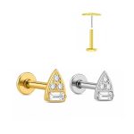 Piercing Labret Titânho Push Pin/T366